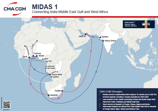 MIDAS 1 航線(xiàn)
